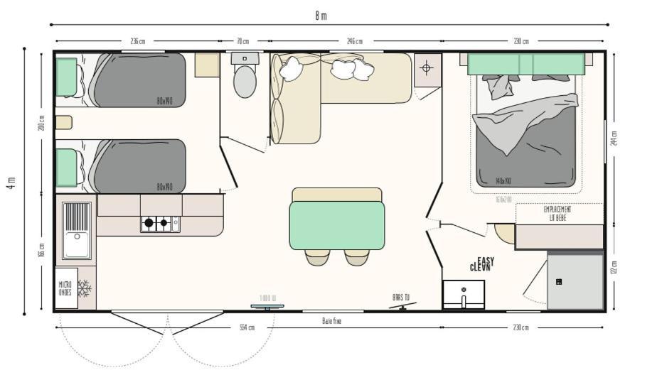 Camping Oaki Mesnard-la-Barotière 객실 사진